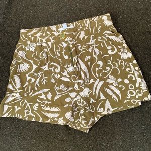 Anthropologie Floral Shorts